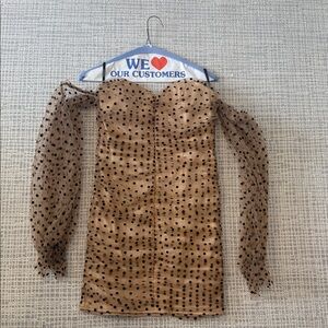 Majorelle Polka Dot Long Sleeve Dress